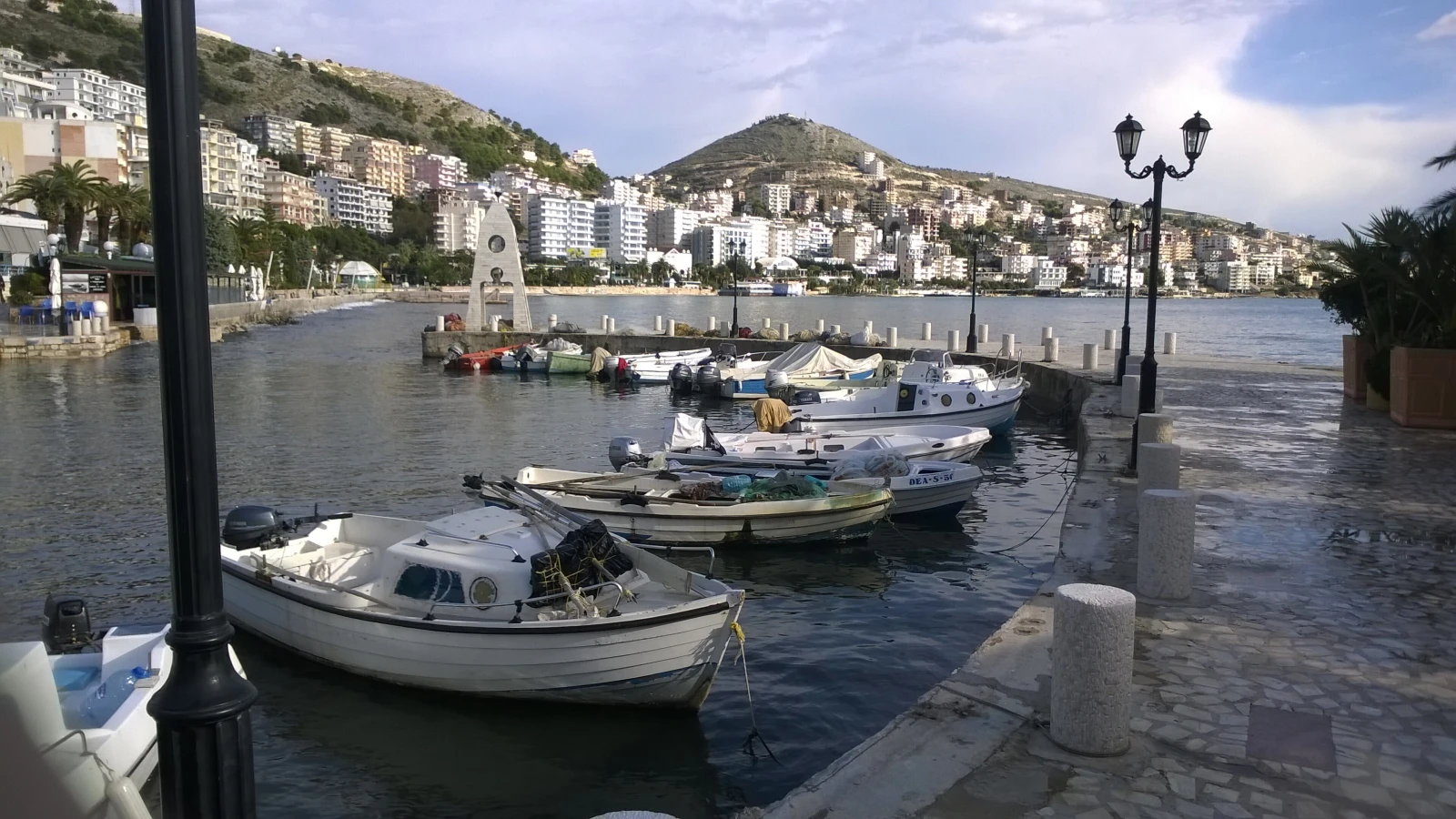 Sarandë hillside neighborhoods and landmarks accessible by no deposit rental car